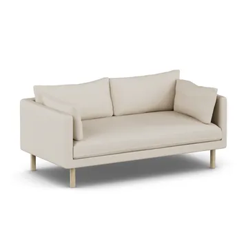 Linnevik sofa - Jump Beige 1956-dąb olejowany na biało, 2-osobowa - 1898