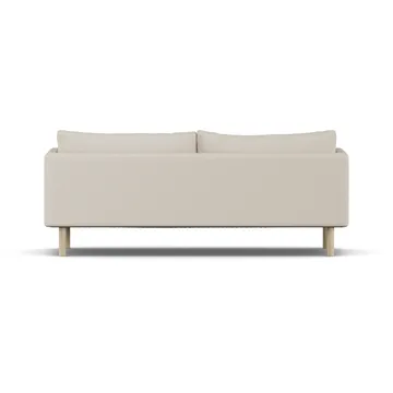 Linnevik sofa - Jump Beige 1956-dąb olejowany na biało, 3-osobowa, bez falbany - 1898