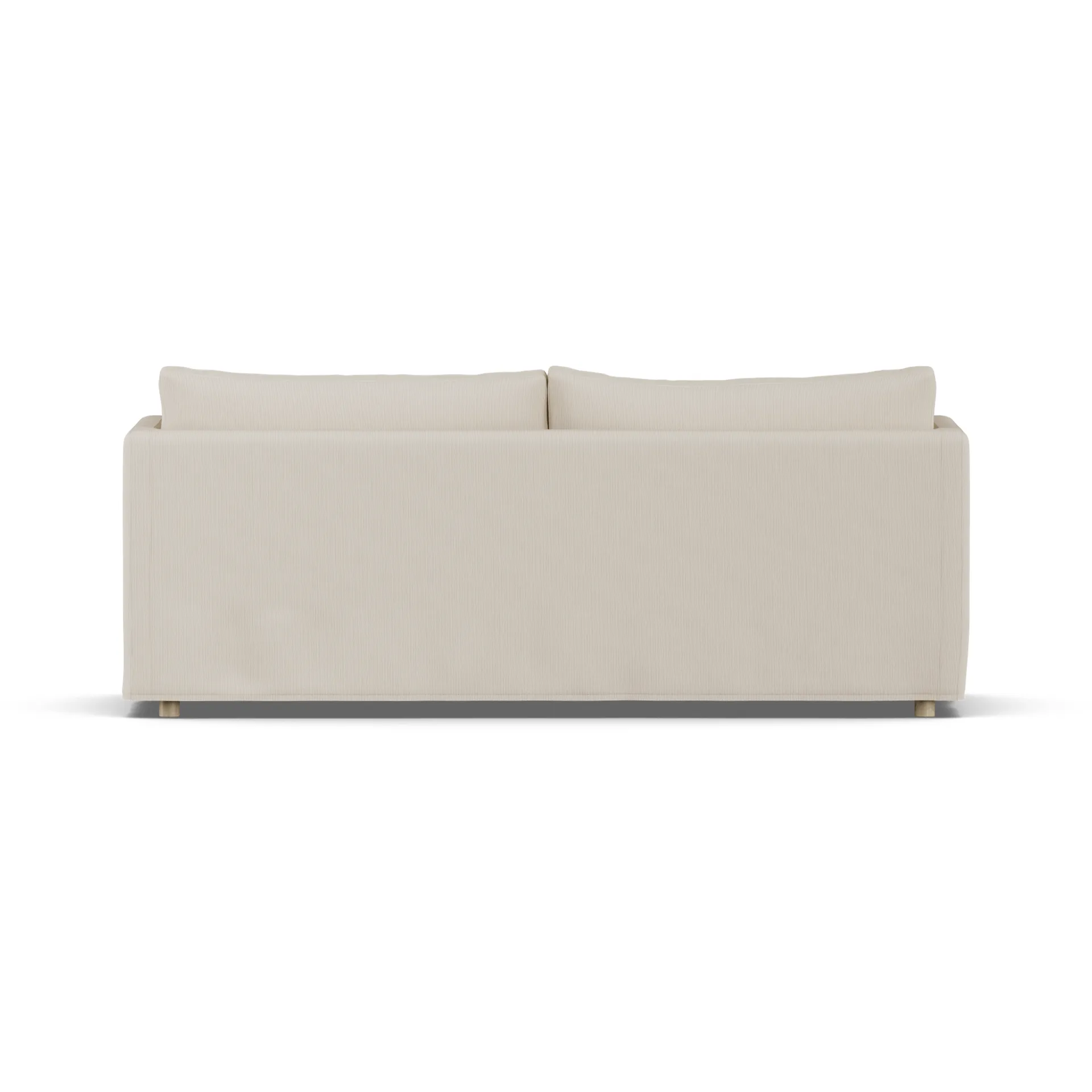 Linnevik sofa, Jump Beige 1956-dąb olejowany na biało, 3-osobowa, z falbaną 1898