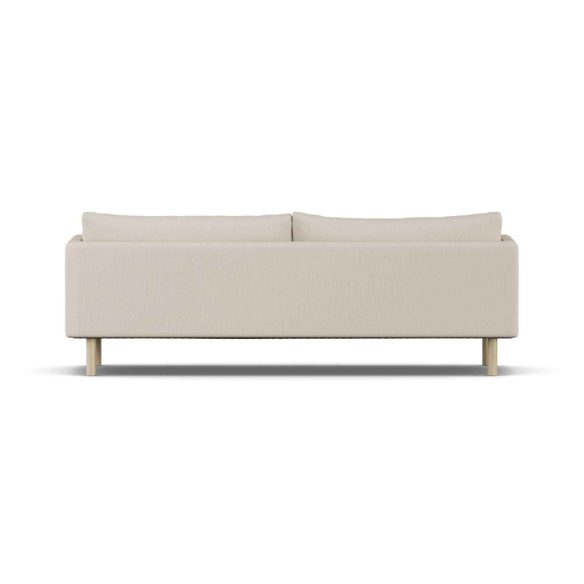 Linnevik sofa, Jump Beige 1956-dąb olejowany na biało, 4-osobowa, bez falbany 1898