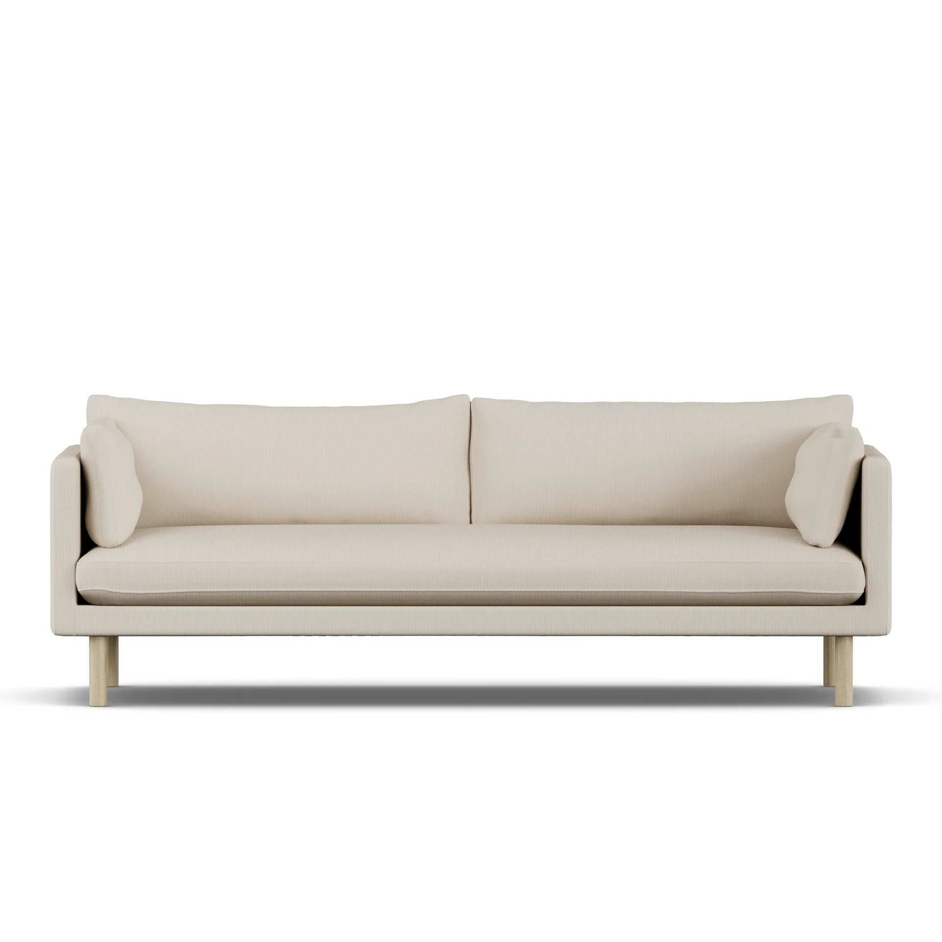 Linnevik sofa, Jump Beige 1956-dąb olejowany na biało, 4-osobowa 1898