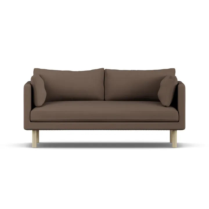 Linnevik sofa - Jump Brown 1955 1955-dąb olejowany na biało, 2-osobowa - 1898