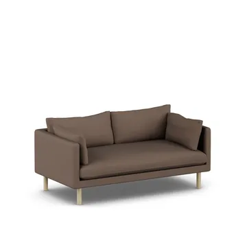 Linnevik sofa - Jump Brown 1955 1955-dąb olejowany na biało, 2-osobowa - 1898