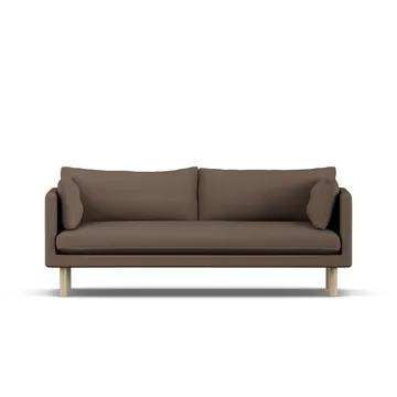 Linnevik sofa - Jump Brown 1955 1955-dąb olejowany na biało, 3-osobowa - 1898