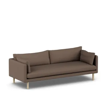 Linnevik sofa - Jump Brown 1955 1955-dąb olejowany na biało, 4-osobowa - 1898
