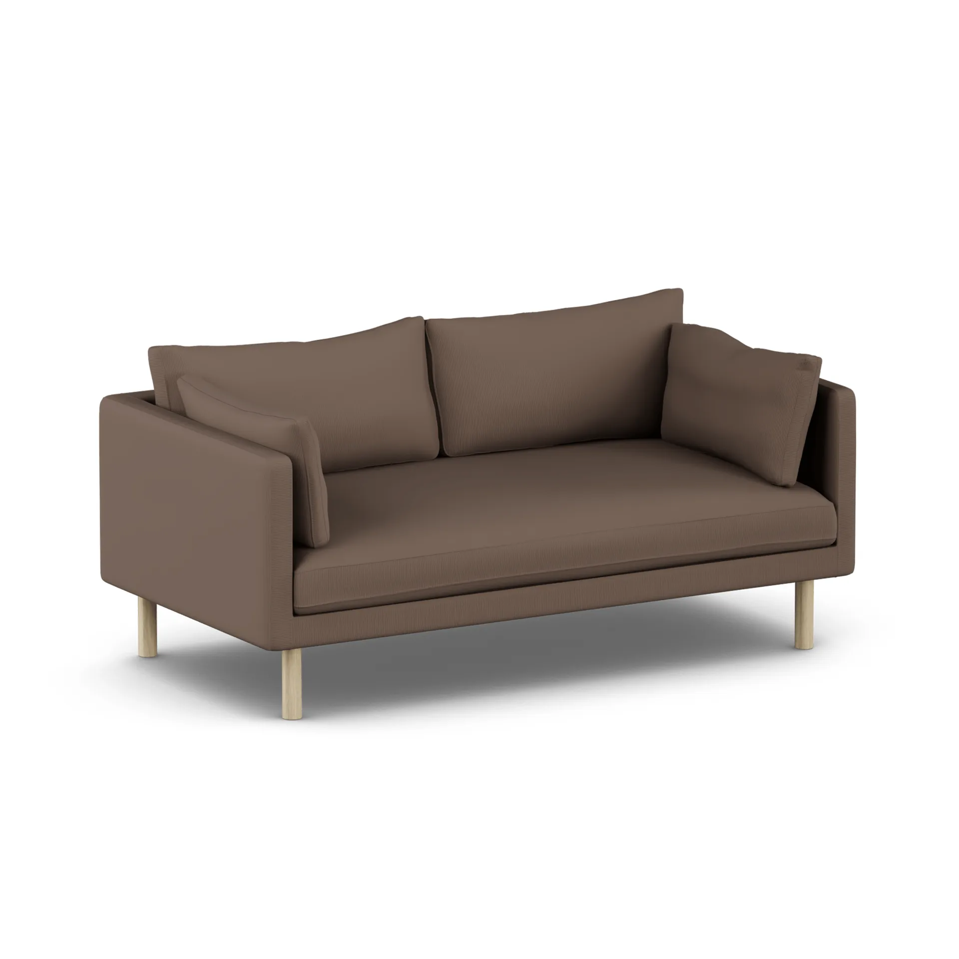 Linnevik sofa, Jump Brown 1955-dąb olejowany na biało, 2-osobowa, bez falbany 1898