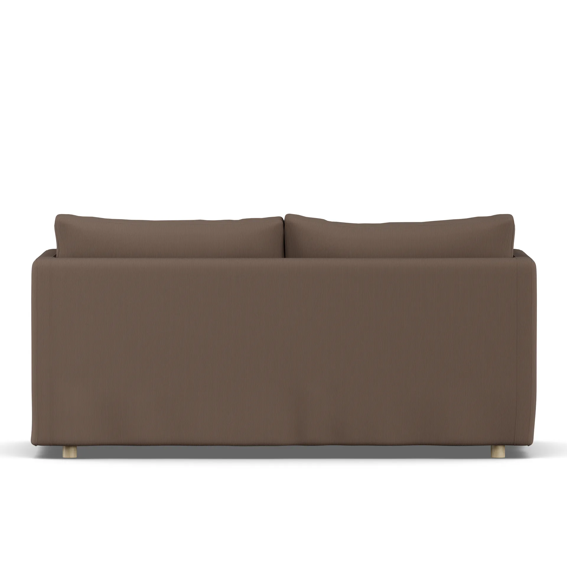 Linnevik sofa, Jump brown 1955-dąb olejowany na biało, 2-osobowa, z falbaną 1898