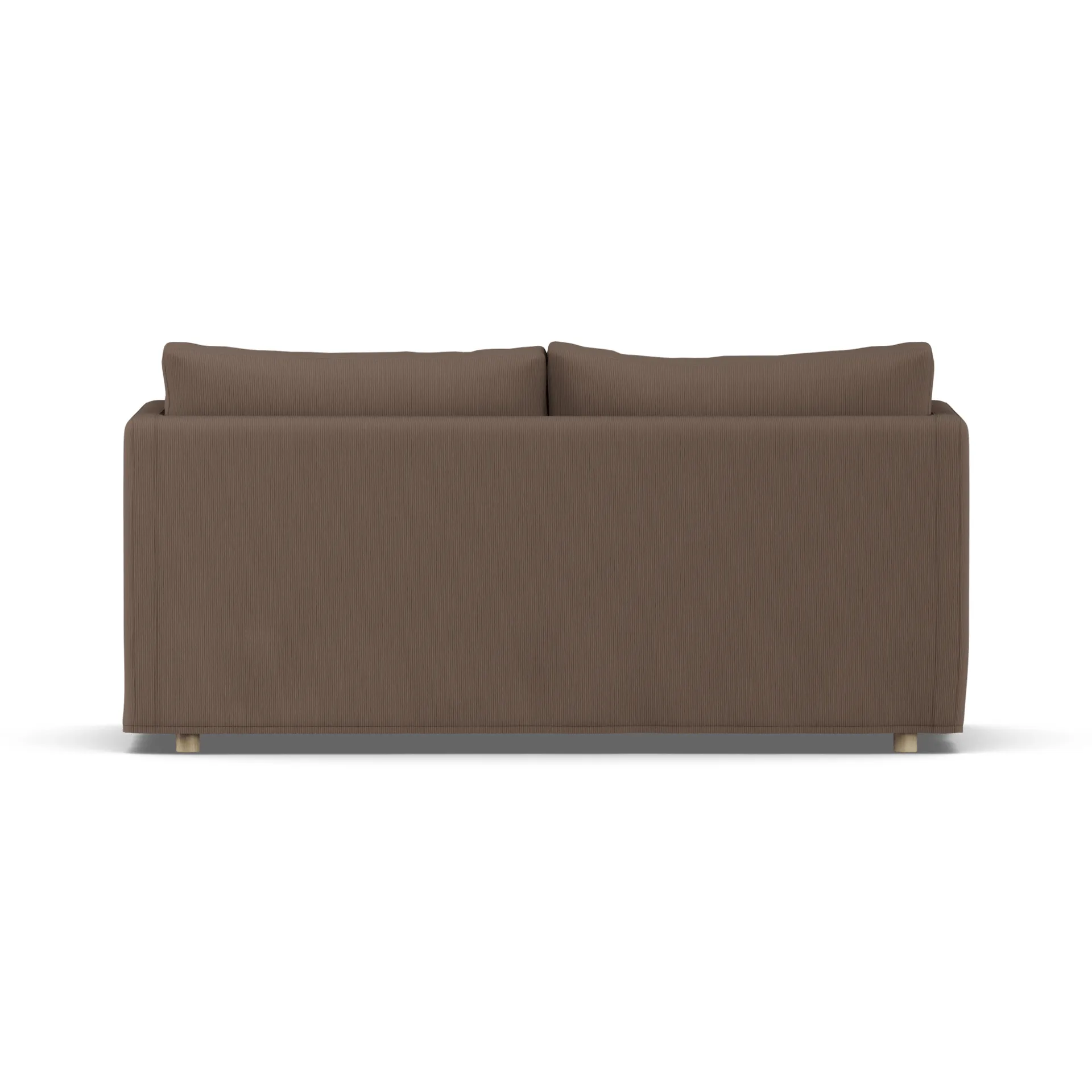 Linnevik sofa, Jump brown 1955-dąb olejowany na biało, 2-osobowa, z falbaną 1898