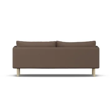 Linnevik sofa - Jump Brown 1955-dąb olejowany na biało, 3-osobowa, bez falbany - 1898