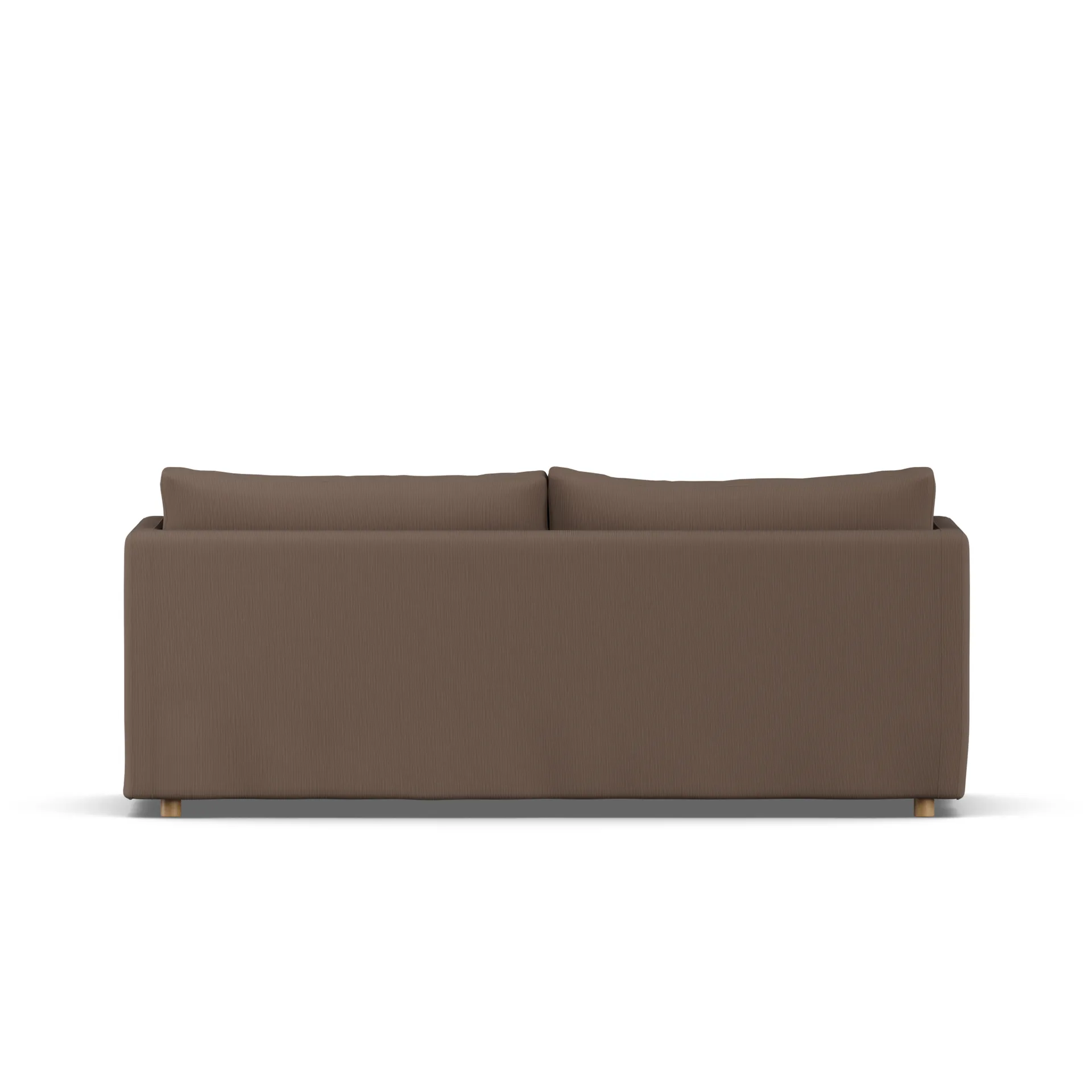 Linnevik sofa, Jump brown 1955-dąb olejowany na biało, 3-osobowa, z falbaną 1898