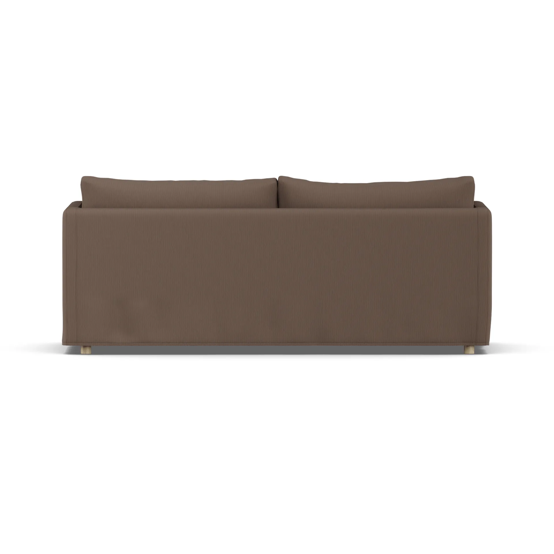 Linnevik sofa, Jump brown 1955-dąb olejowany na biało, 3-osobowa, z falbaną 1898