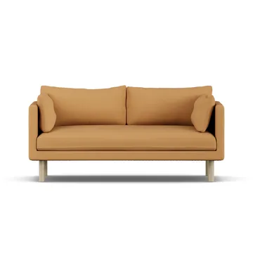 Linnevik sofa - Jump Honey 1959-dąb olejowany na biało, 2-osobowa, bez falbany - 1898