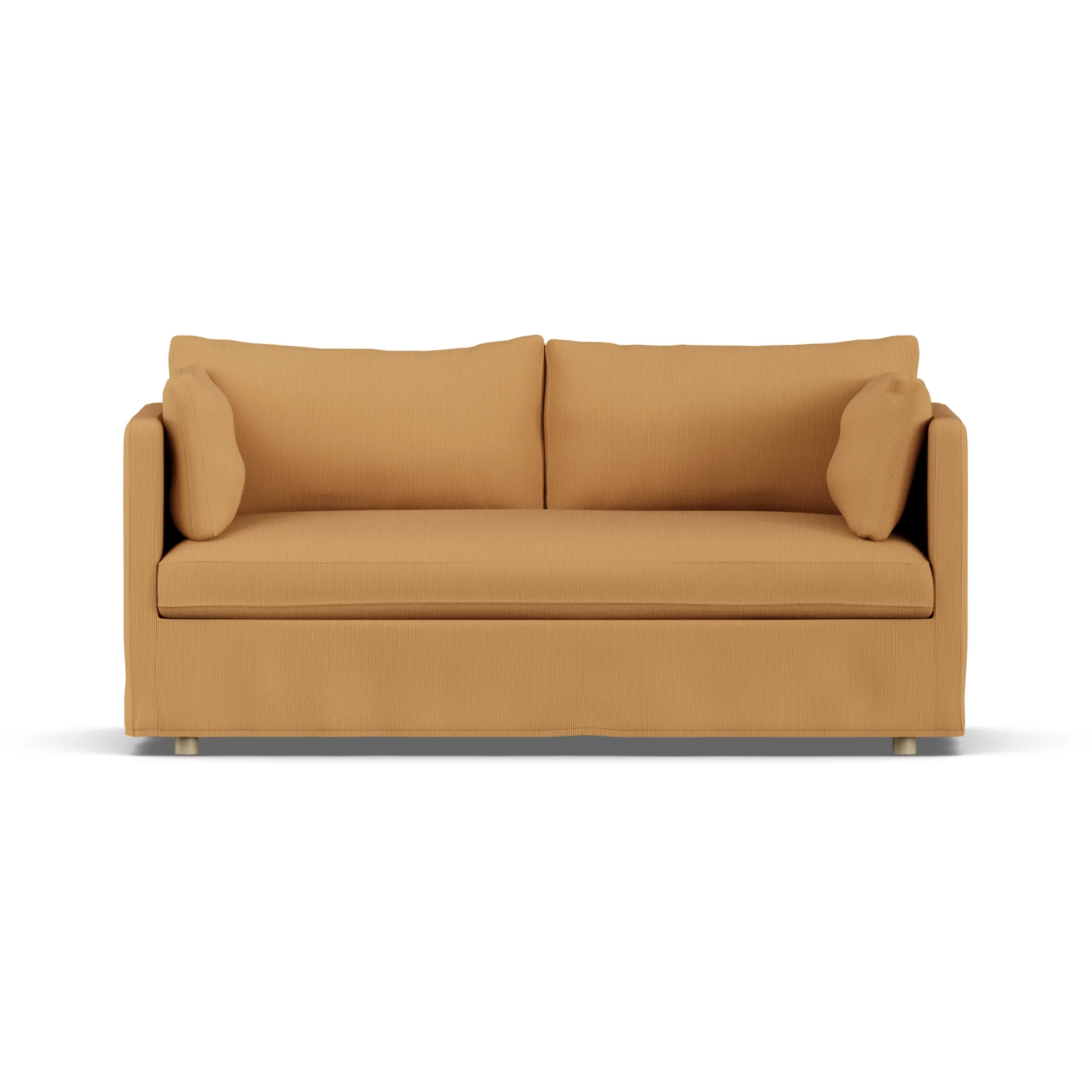 Linnevik sofa, Jump Honey 1959-dąb olejowany na biało, 2-osobowa, z falbaną 1898