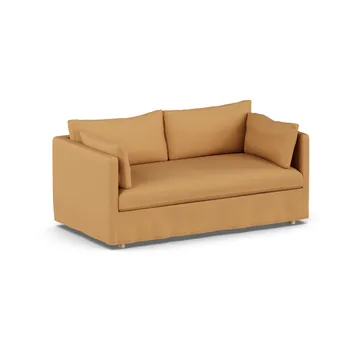 Linnevik sofa - Jump Honey 1959-dąb olejowany na biało, 2-osobowa, z falbaną - 1898