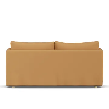 Linnevik sofa - Jump Honey 1959-dąb olejowany na biało, 2-osobowa, z falbaną - 1898