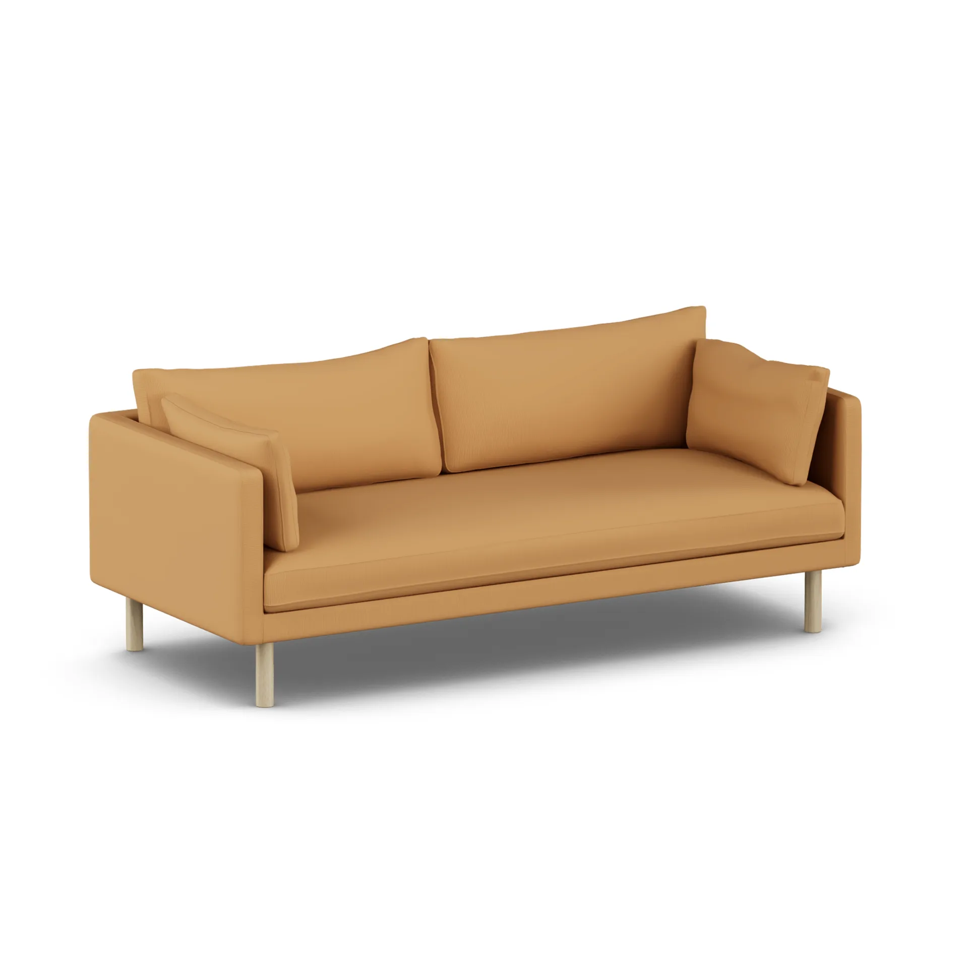 Linnevik sofa, Jump Honey 1959-dąb olejowany na biało, 3-osobowa, bez falbany 1898