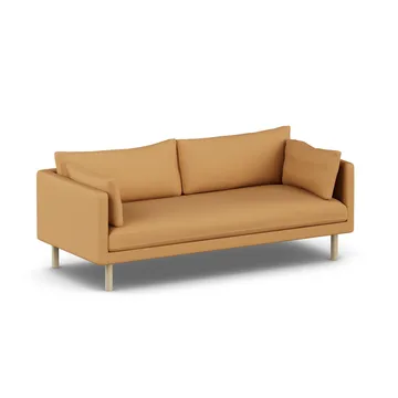 Linnevik sofa - Jump Honey 1959-dąb olejowany na biało, 3-osobowa, bez falbany - 1898