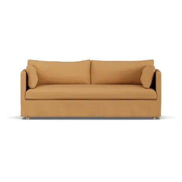Linnevik sofa - Jump Honey 1959-dąb olejowany na biało, 3-osobowa, z falbaną - 1898
