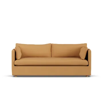 Linnevik sofa - Jump Honey 1959-dąb olejowany na biało, 3-osobowa, z falbaną - 1898