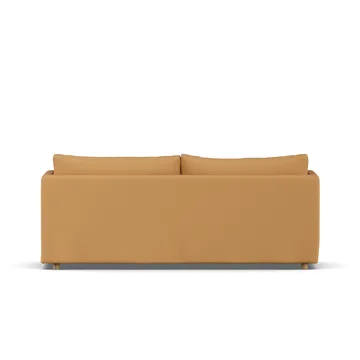 Linnevik sofa - Jump Honey 1959-dąb olejowany na biało, 3-osobowa, z falbaną - 1898
