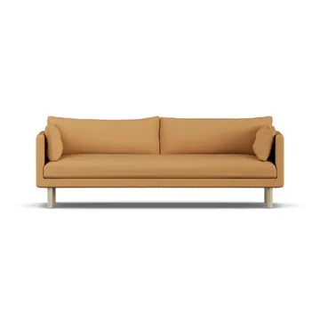 Linnevik sofa - Jump Honey 1959-dąb olejowany na biało, 4-osobowa, bez falbany - 1898