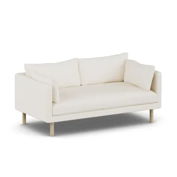 Linnevik sofa - Jump Off White 1954-dąb olejowany na biało, 2-osobowa, bez falbany - 1898