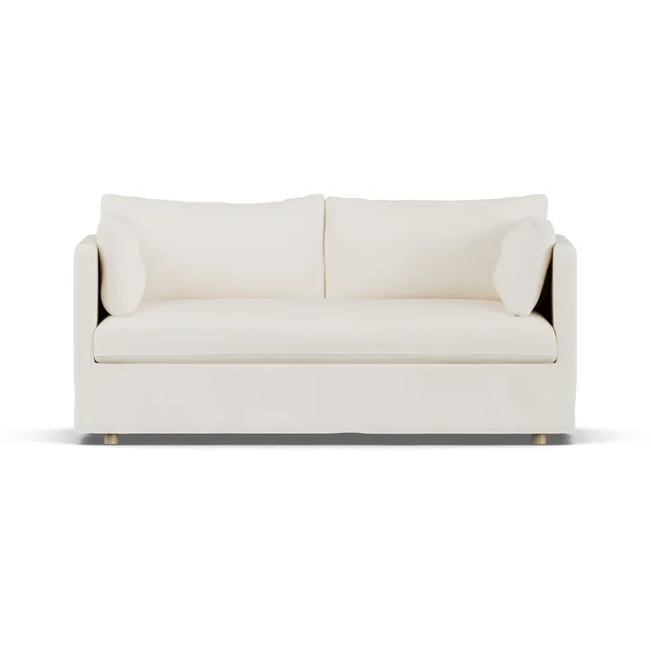 Linnevik sofa - Jump off white 1954-dąb olejowany na biało, 2-osobowa, z falbaną - 1898