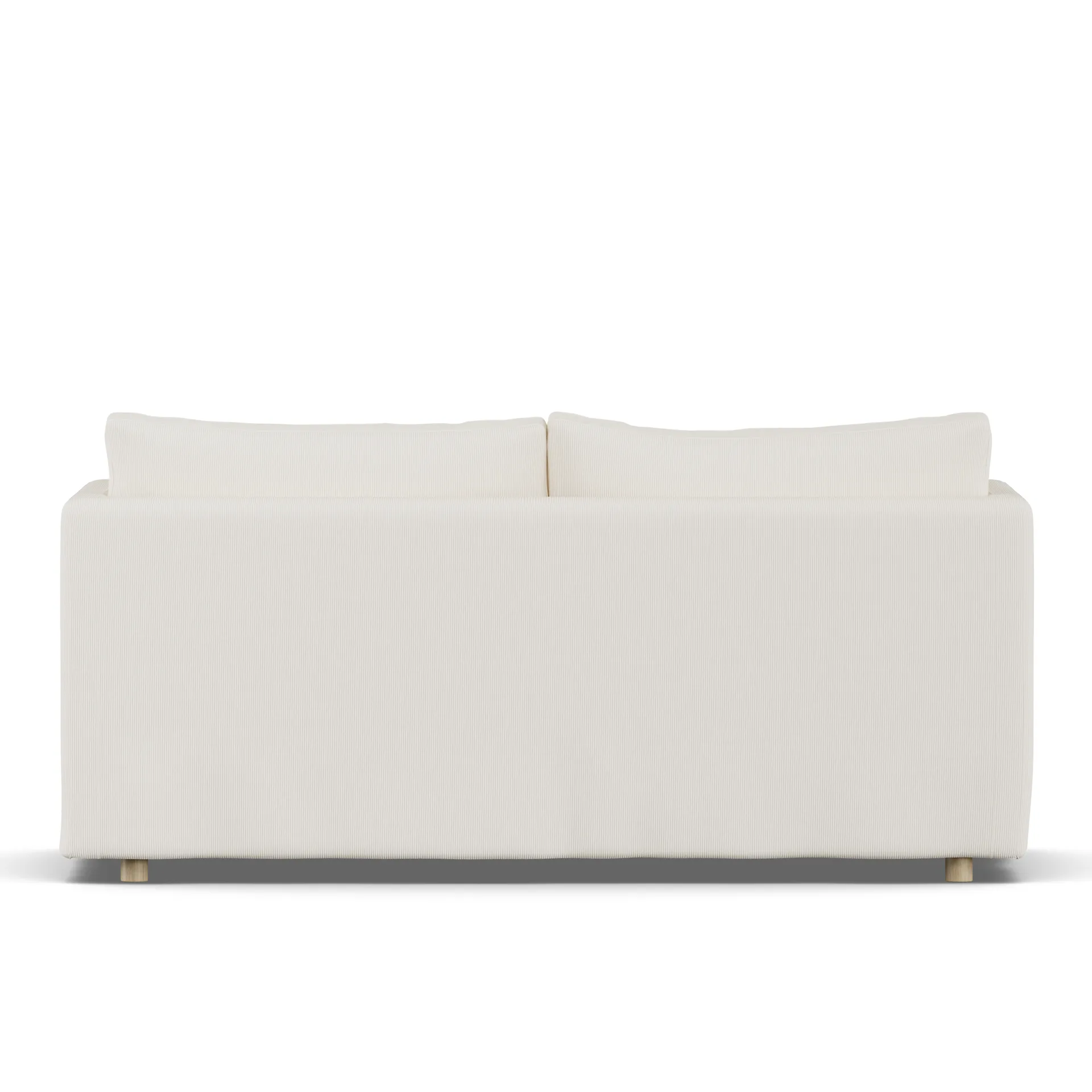 Linnevik sofa, Jump off white 1954-dąb olejowany na biało, 2-osobowa, z falbaną 1898