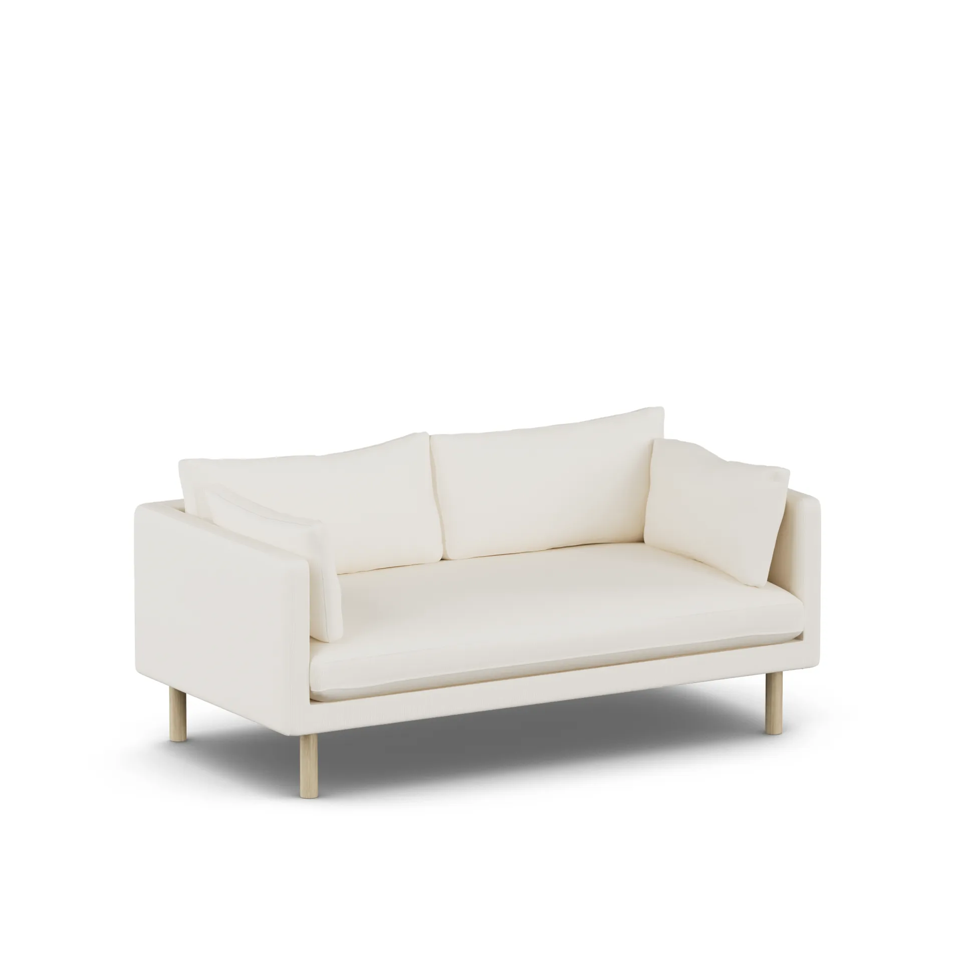 Linnevik sofa, Jump Off White 1954-dąb olejowany na biało, 2-osobowa 1898