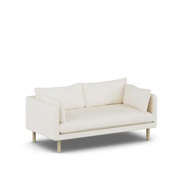 Linnevik sofa - Jump Off White 1954-dąb olejowany na biało, 2-osobowa - 1898