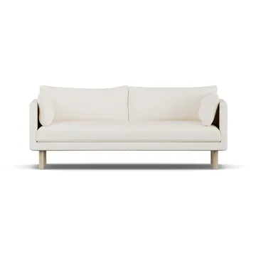 Linnevik sofa - Jump Off White 1954-dąb olejowany na biało, 3-osobowa, bez falbany - 1898