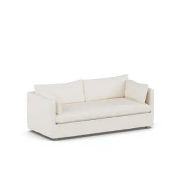 Linnevik sofa - Jump off white 1954-dąb olejowany na biało, 3-osobowa, z falbaną - 1898