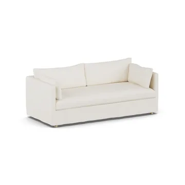 Linnevik sofa - Jump off white 1954-dąb olejowany na biało, 3-osobowa, z falbaną - 1898