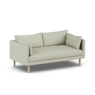 Linnevik sofa - Luiza Beige 3981-dąb olejowany na biało, 2-osobowa, bez falbany - 1898