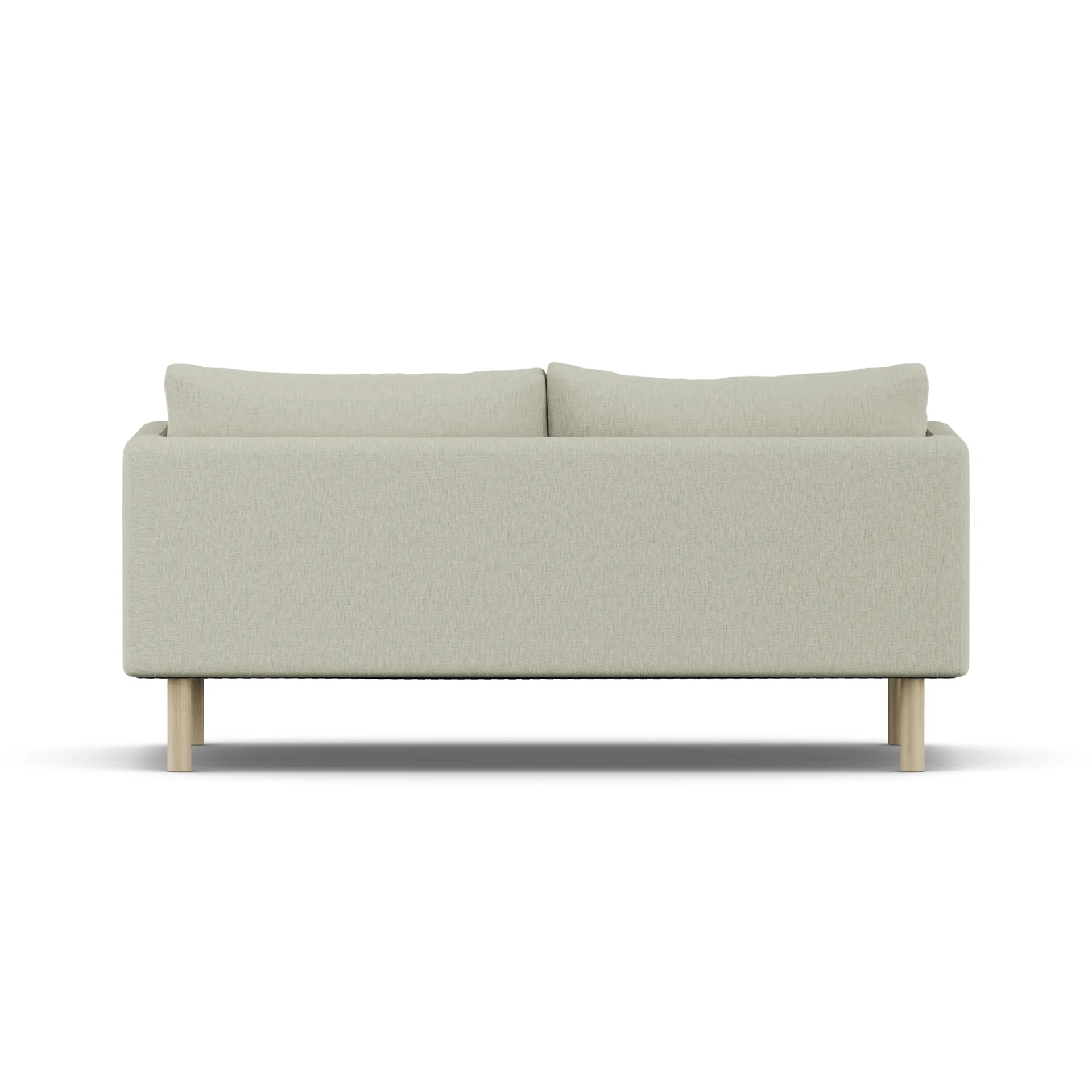 Linnevik sofa, Luiza Beige 3981-dąb olejowany na biało, 2-osobowa, bez falbany 1898