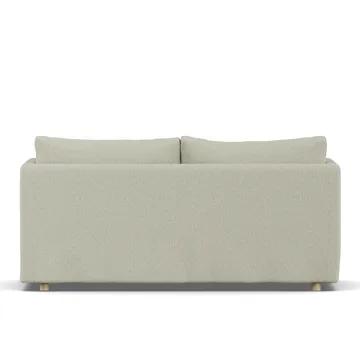 Linnevik sofa - Luiza Beige 3981-dąb olejowany na biało, 2-osobowa, z falbaną - 1898