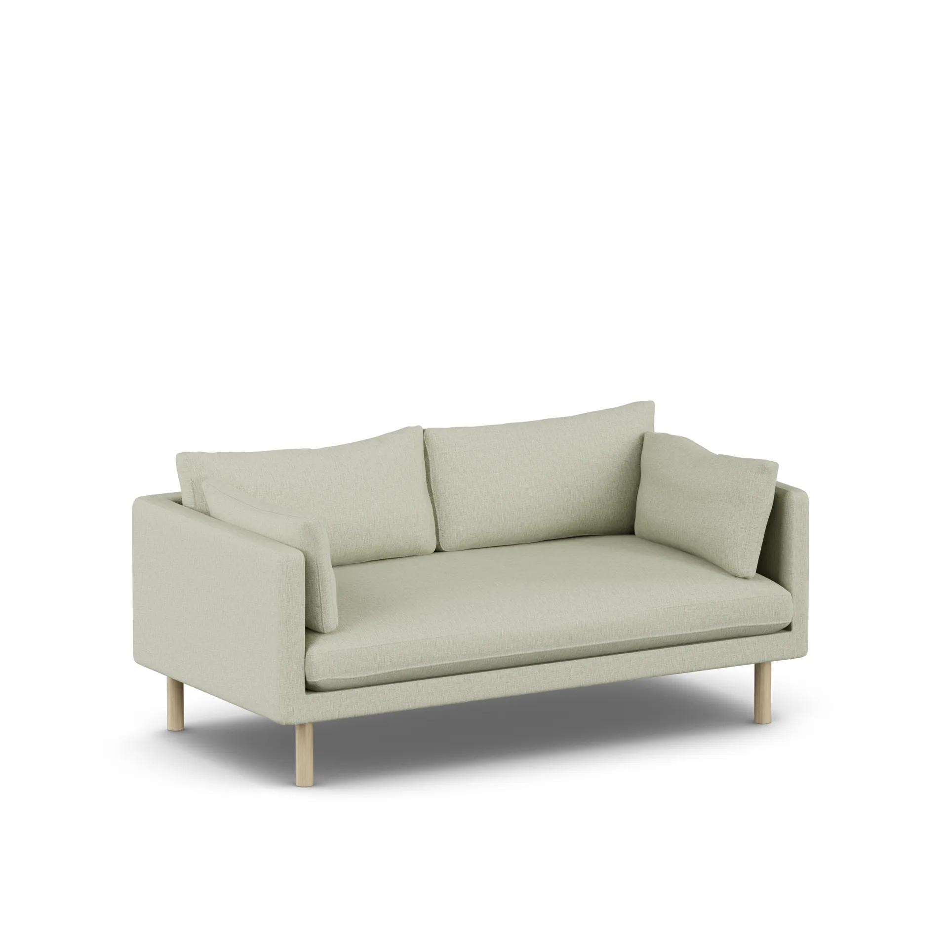 Linnevik sofa, Luiza Beige 3981-dąb olejowany na biało, 2-osobowa 1898