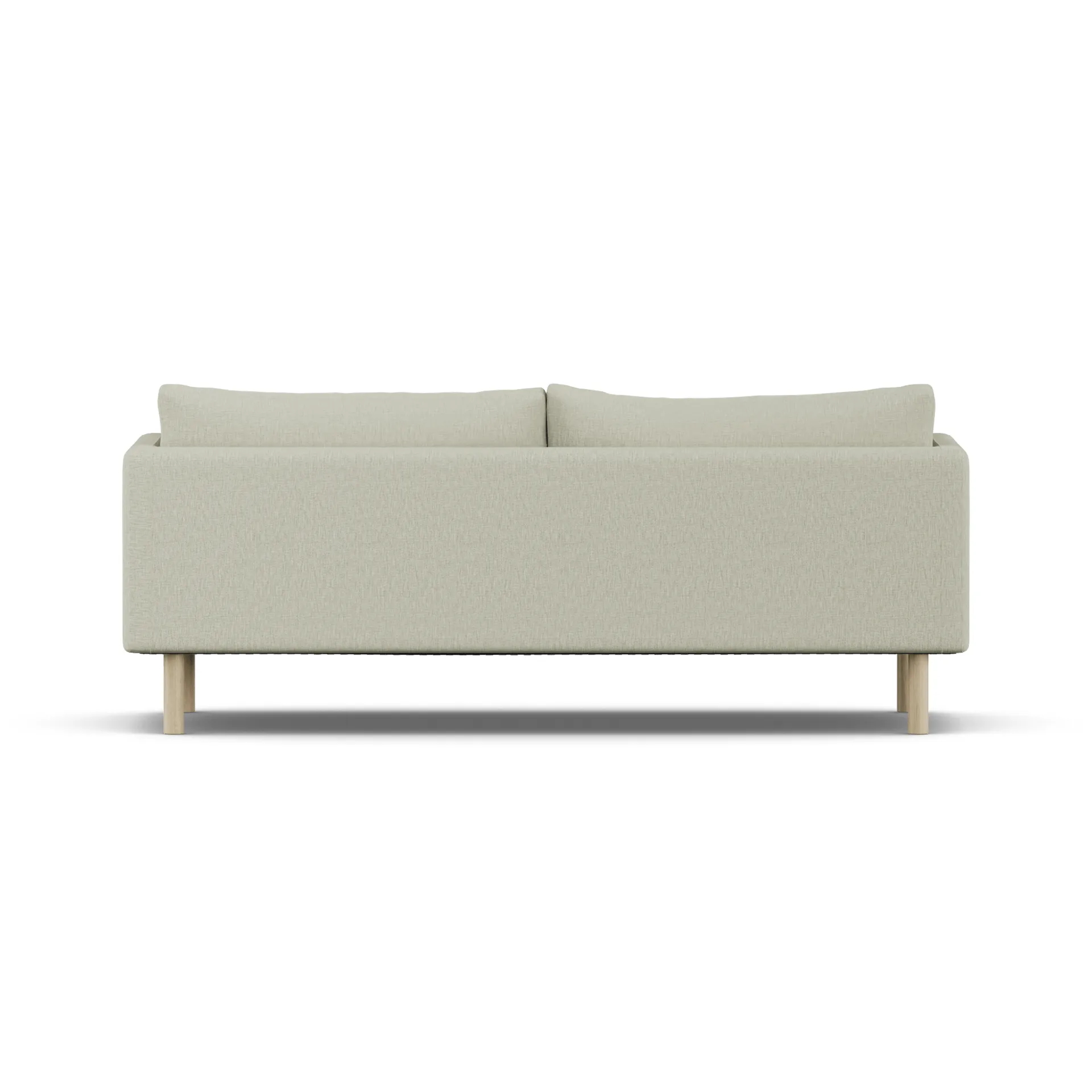 Linnevik sofa, Luiza Beige 3981-dąb olejowany na biało, 3-osobowa, bez falbany 1898