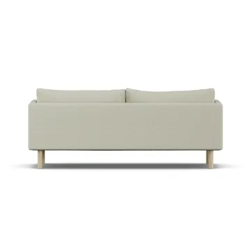 Linnevik sofa - Luiza Beige 3981-dąb olejowany na biało, 3-osobowa, bez falbany - 1898