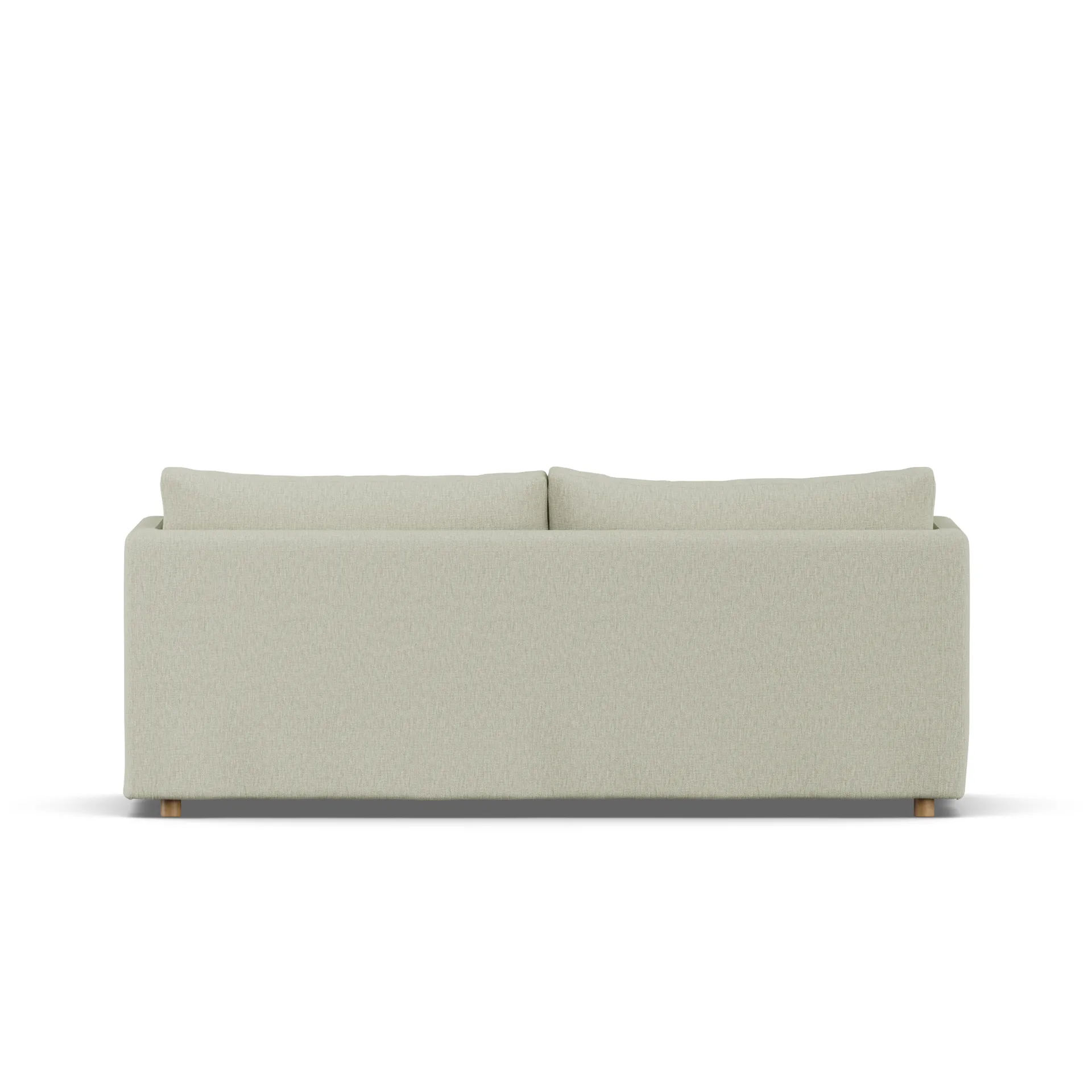 Linnevik sofa, Luiza Beige 3981-dąb olejowany na biało, 3-osobowa, z falbaną 1898