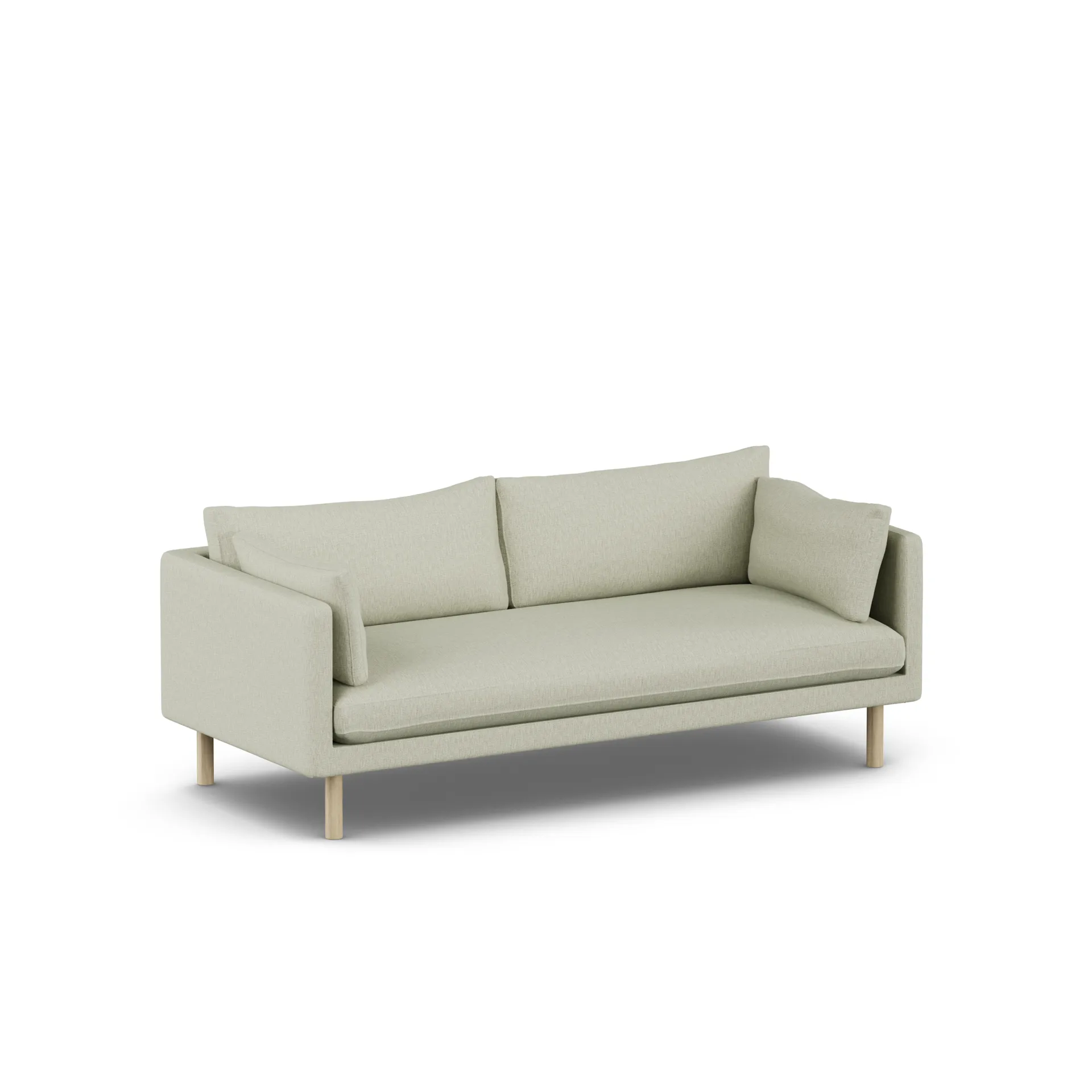 Linnevik sofa, Luiza Beige 3981-dąb olejowany na biało, 3-osobowa 1898