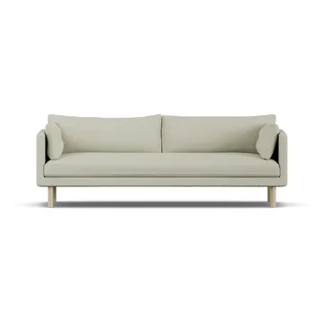 Linnevik sofa - Luiza Beige 3981-dąb olejowany na biało, 4-osobowa, bez falbany - 1898