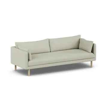 Linnevik sofa - Luiza Beige 3981-dąb olejowany na biało, 4-osobowa, bez falbany - 1898