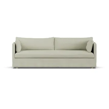Linnevik sofa - Luiza beige 3981-dąb olejowany na biało, 4-osobowa, z falbaną - 1898