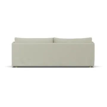 Linnevik sofa - Luiza beige 3981-dąb olejowany na biało, 4-osobowa, z falbaną - 1898