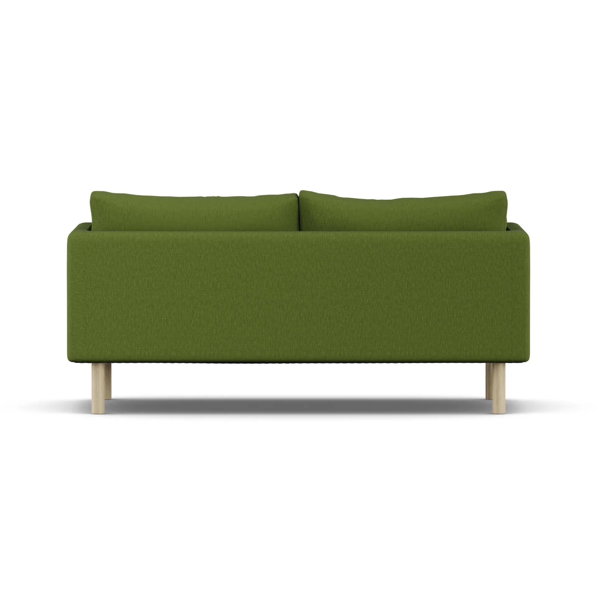 Linnevik sofa, Luiza Green 3975-dąb olejowany na biało, 2-osobowa, bez falbany 1898