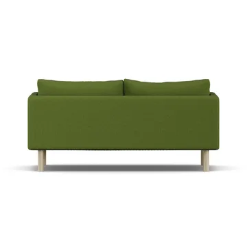 Linnevik sofa - Luiza Green 3975-dąb olejowany na biało, 2-osobowa, bez falbany - 1898