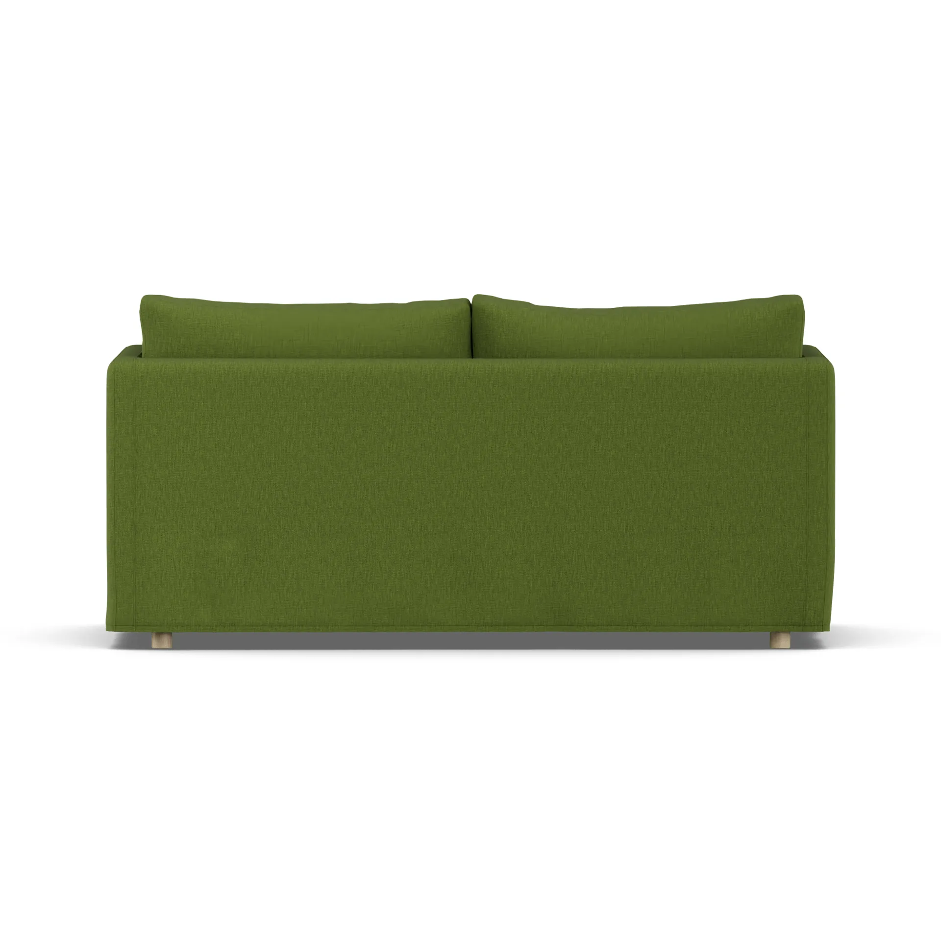 Linnevik sofa, Luiza Green 3975-dąb olejowany na biało, 2-osobowa, z falbaną 1898