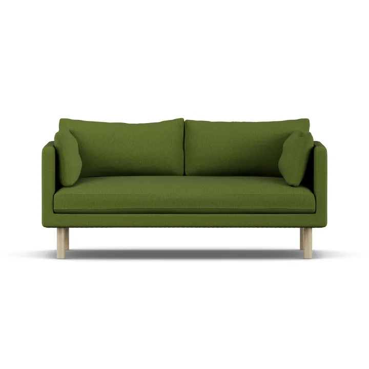 Linnevik sofa - Luiza Green 3975-dąb olejowany na biało, 2-osobowa - 1898
