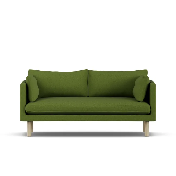 Linnevik sofa - Luiza Green 3975-dąb olejowany na biało, 2-osobowa - 1898